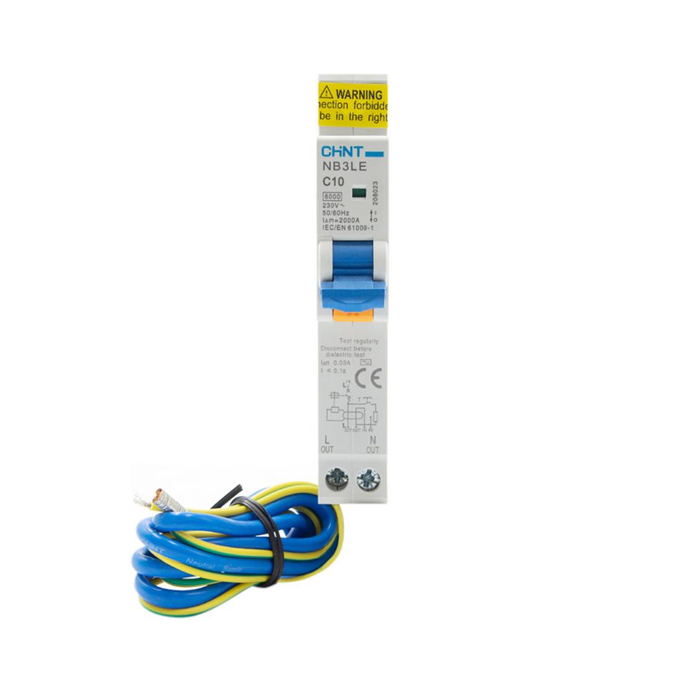 เบรกเกอร์กันดูด 10 แอมป์ 1 โพล CHINT NB3LE