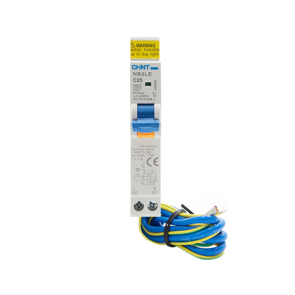 เบรกเกอร์กันดูด 25 แอมป์ 1 โพล CHINT NB3LE