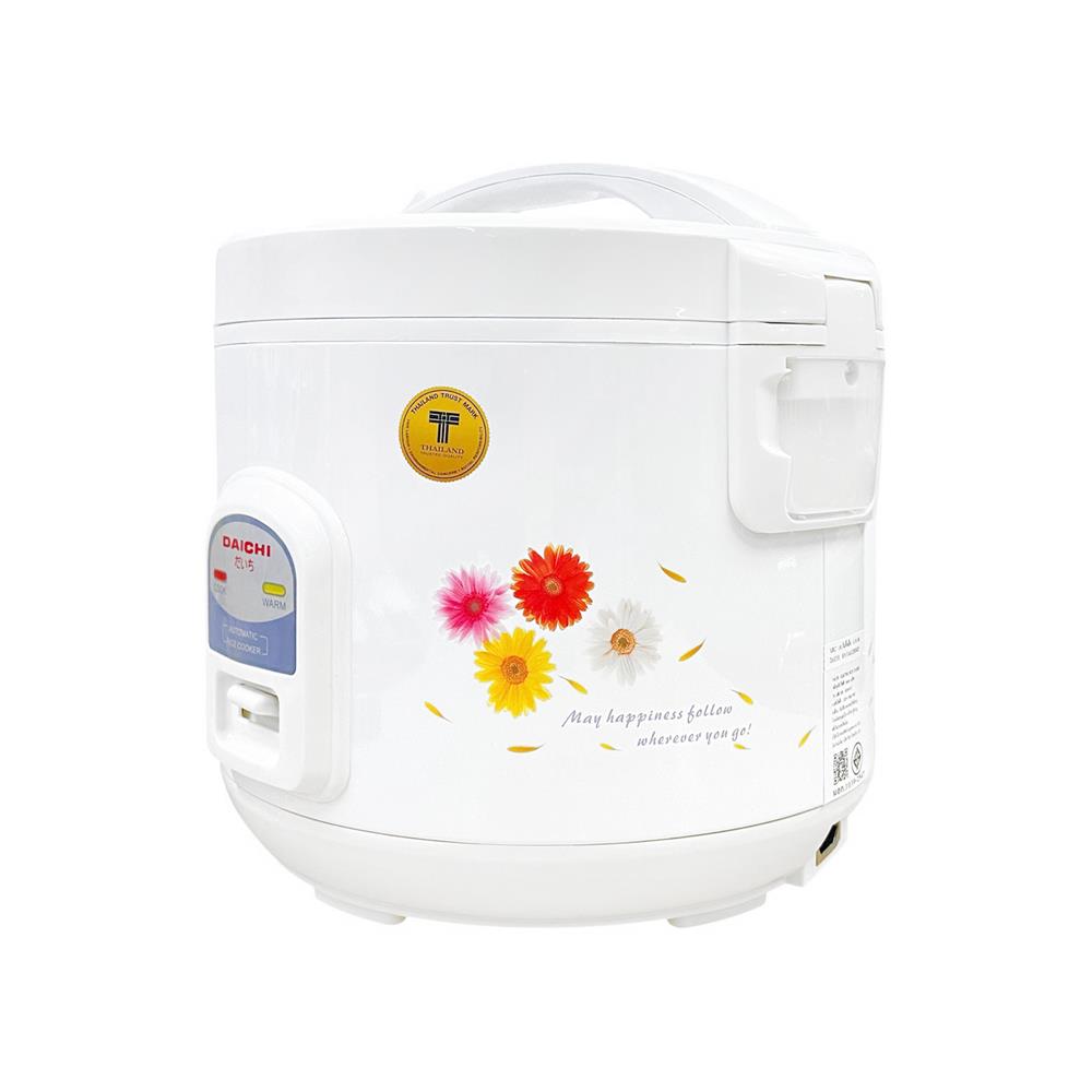 หม้อหุงข้าวอุ่นทิพย์ DAICHI MRC-181 1.8 ลิตร สีขาว-ลายดอกไม้