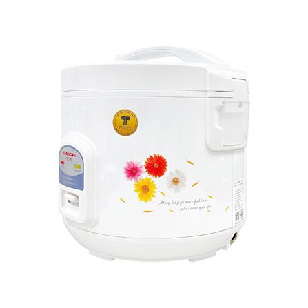 หม้อหุงข้าวอุ่นทิพย์ DAICHI MRC-181 1.8 ลิตร สีขาว-ลายดอกไม้_1