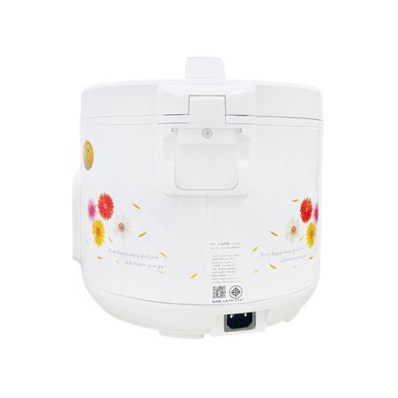 หม้อหุงข้าวอุ่นทิพย์ DAICHI MRC-181 1.8 ลิตร สีขาว-ลายดอกไม้_3