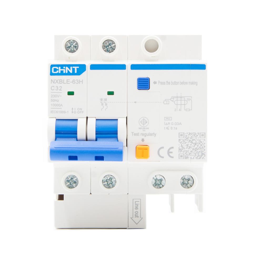 เมนเบรกเกอร์กันดูด 32 แอมป์ 2 โพล CHINT NXBLE-63H