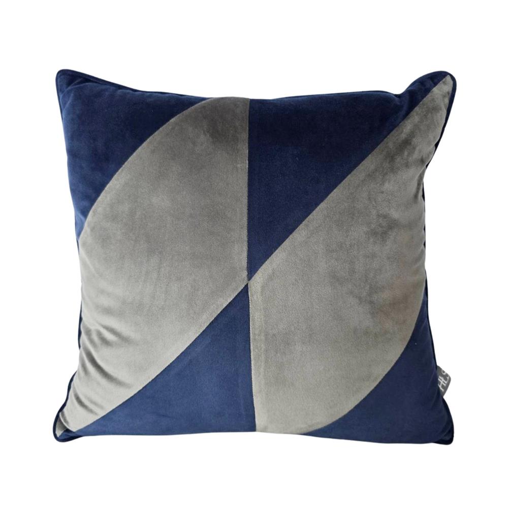 หมอนอิง HOME LIVING STYLE HELLA 18X18 นิ้ว สีน้ำเงิน/เทา