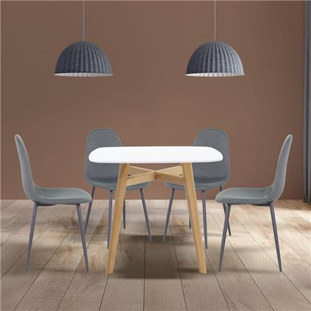 ชุดโต๊ะทานข้าว 4 ที่นั่ง SB FURNITURE JANORA&LALADA 59062997 สีขาว_3