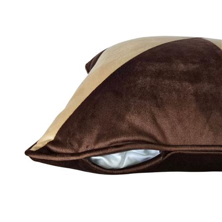 หมอนอิง HOME LIVING STYLE HELLA 18X18 นิ้ว สีน้ำตาล/ครีม_2