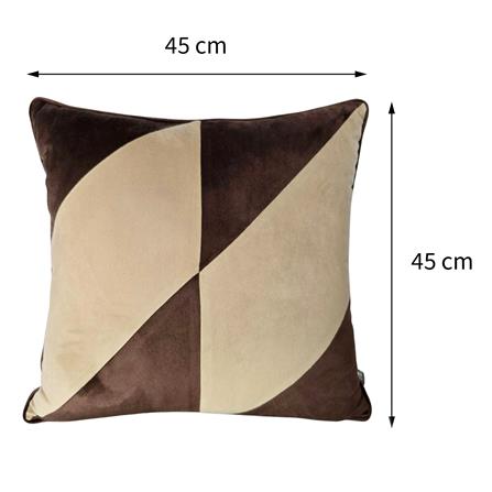 หมอนอิง HOME LIVING STYLE HELLA 18X18 นิ้ว สีน้ำตาล/ครีม_5