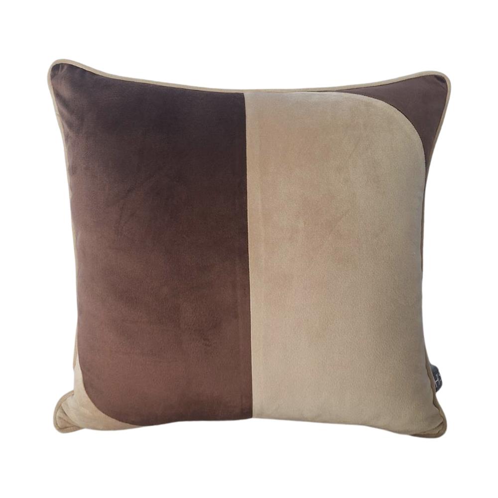 หมอนอิง HOME LIVING STYLE HELIO 18X18 นิ้ว สีน้ำตาล/ครีม