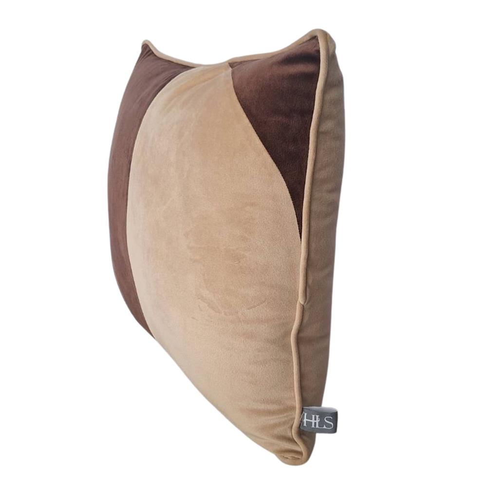 หมอนอิง HOME LIVING STYLE HELIO 18X18 นิ้ว สีน้ำตาล/ครีม