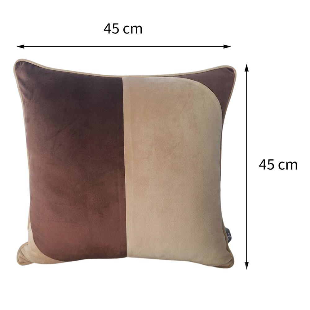 หมอนอิง HOME LIVING STYLE HELIO 18X18 นิ้ว สีน้ำตาล/ครีม