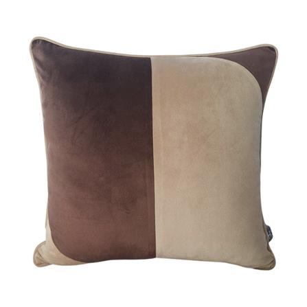 หมอนอิง HOME LIVING STYLE HELIO 18X18 นิ้ว สีน้ำตาล/ครีม_0