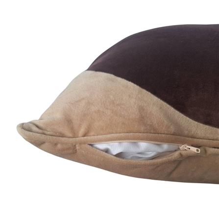 หมอนอิง HOME LIVING STYLE HELIO 18X18 นิ้ว สีน้ำตาล/ครีม_2