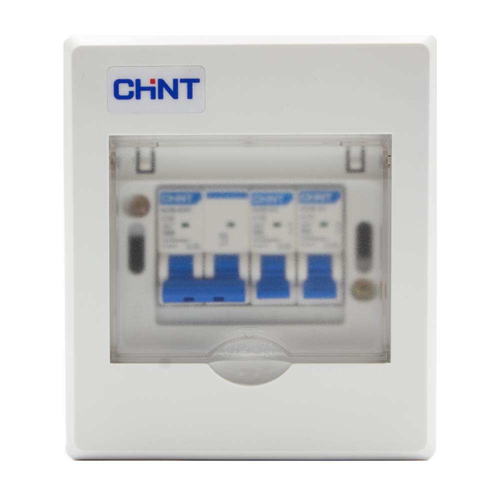 ชุดตู้คอนซูมเมอร์ยูนิต 2 ช่อง พร้อมเมนเบรกเกอร์ CHINT 63 แอมป์