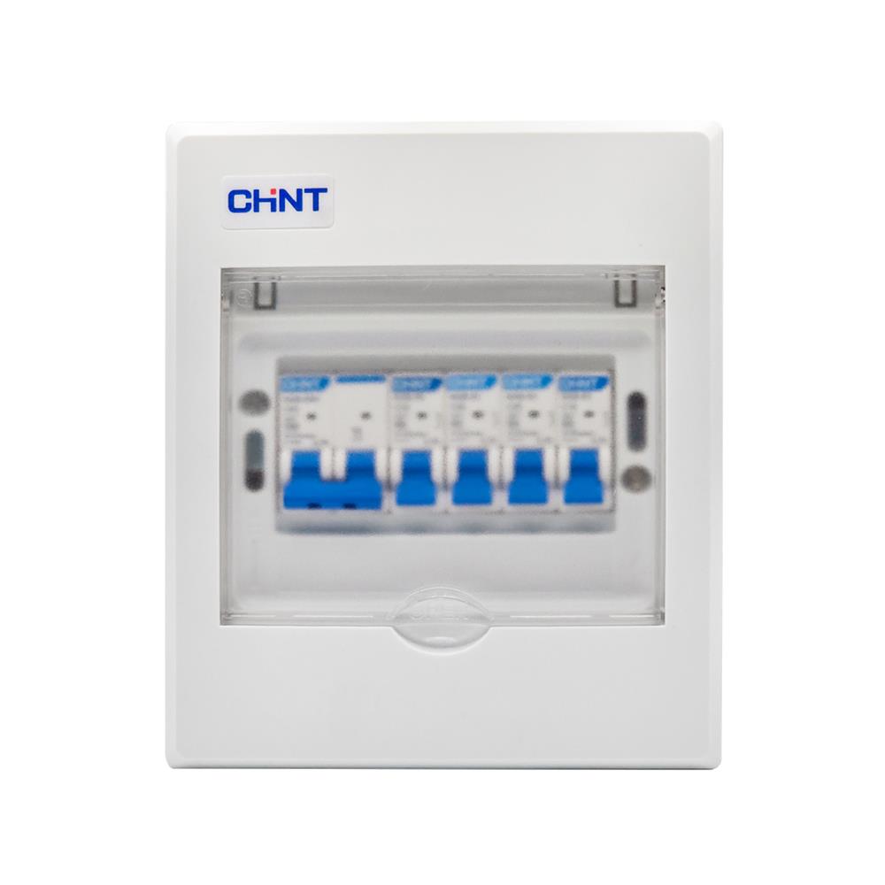 ชุดตู้คอนซูมเมอร์ยูนิต 4 ช่อง พร้อมเมนเบรกเกอร์ CHINT 63 แอมป์