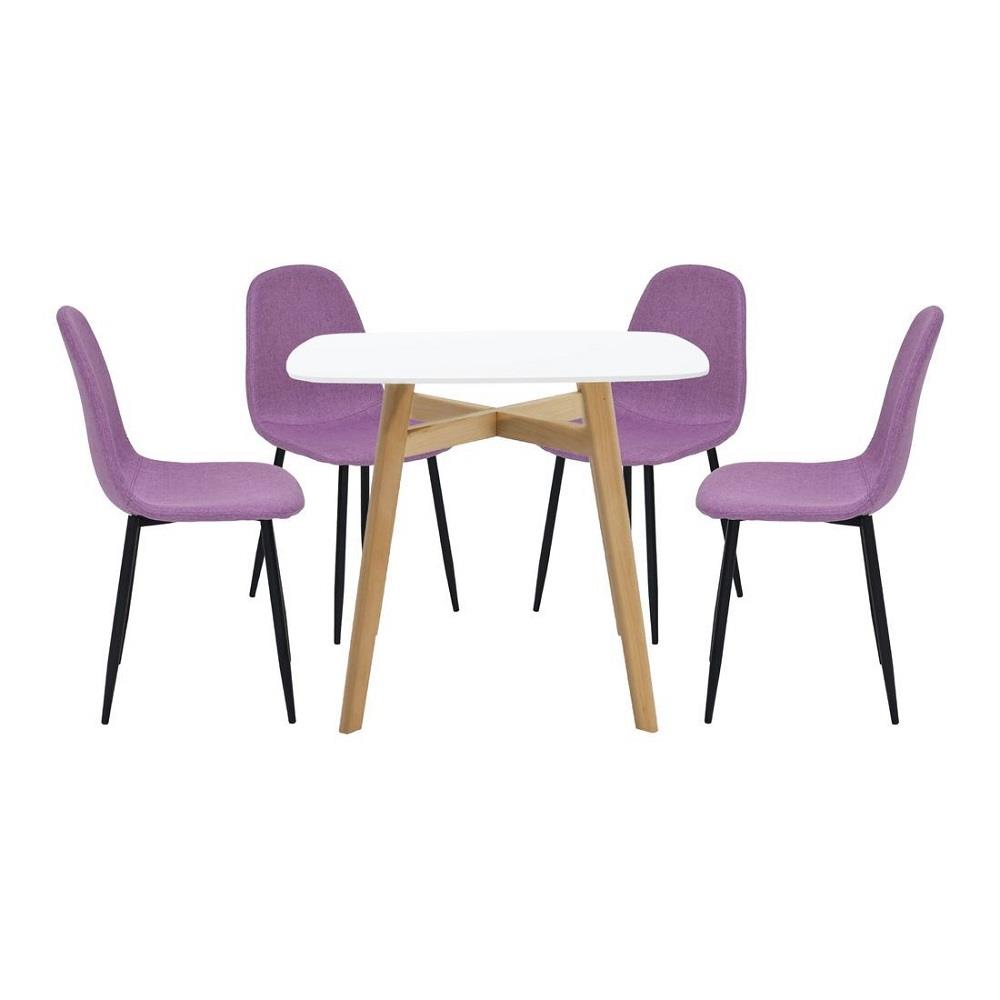 ชุดโต๊ะทานข้าว 4 ที่นั่ง SB FURNITURE JANORA&LALADA 59062995 สีขาว