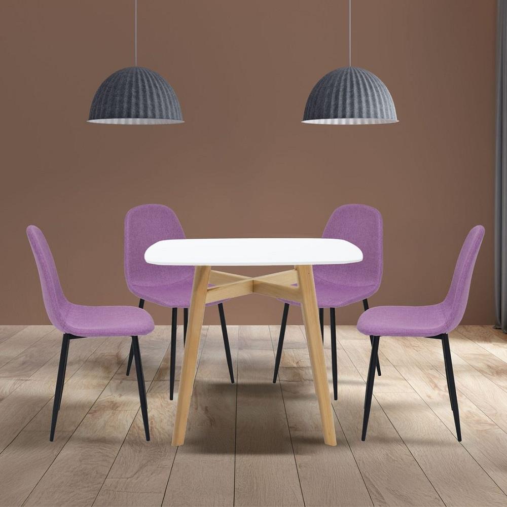 ชุดโต๊ะทานข้าว 4 ที่นั่ง SB FURNITURE JANORA&LALADA 59062995 สีขาว