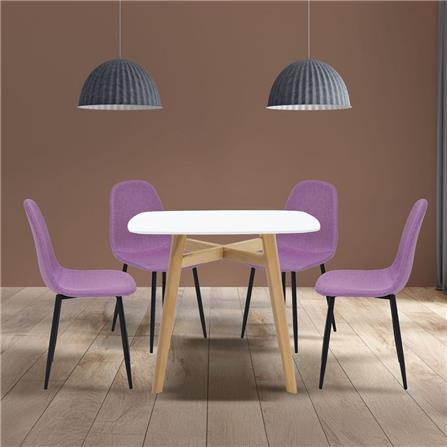 ชุดโต๊ะทานข้าว 4 ที่นั่ง SB FURNITURE JANORA&LALADA 59062995 สีขาว_3