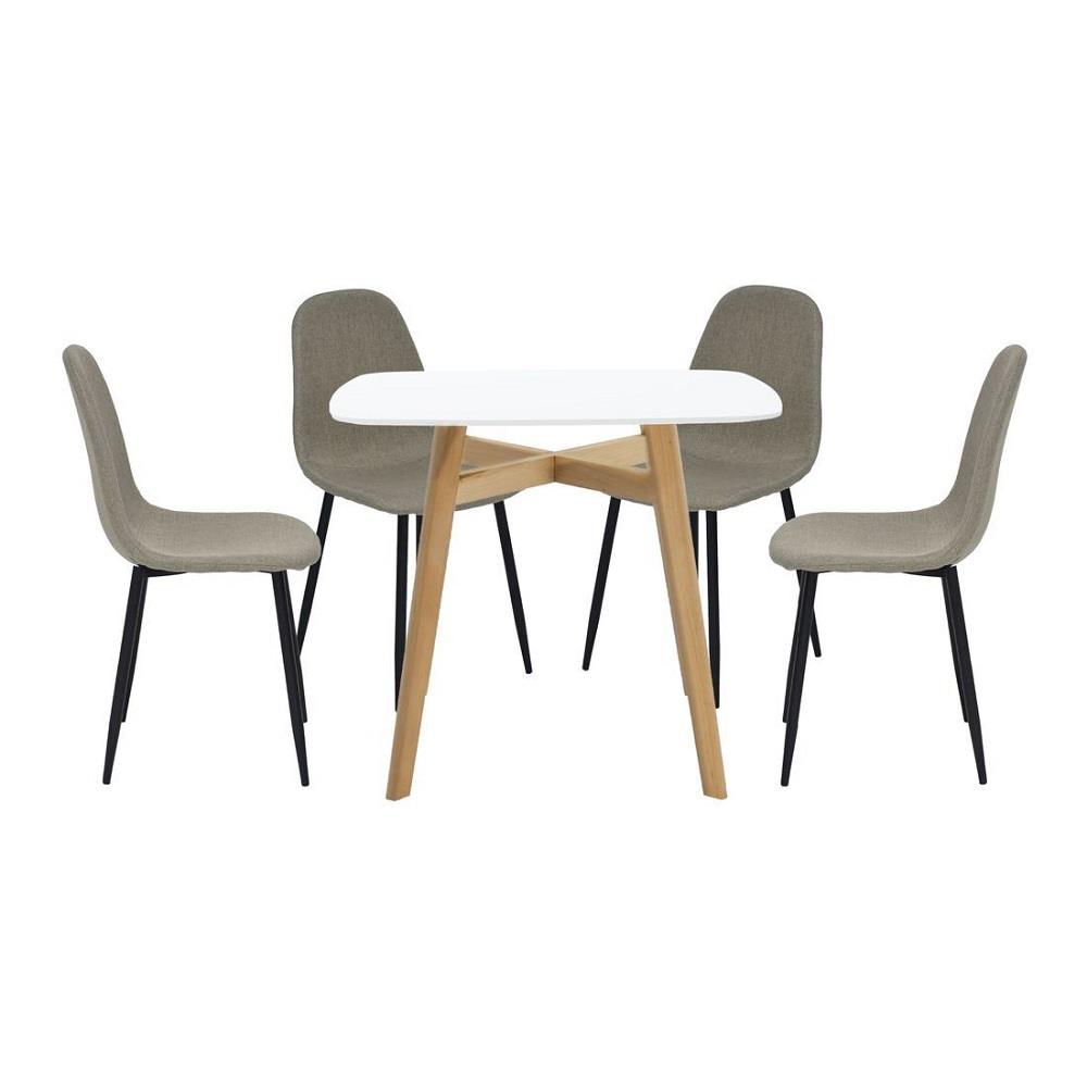 ชุดโต๊ะทานข้าว 4 ที่นั่ง SB FURNITURE JANORA&LALADA 59062992 สีขาว