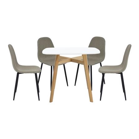 ชุดโต๊ะทานข้าว 4 ที่นั่ง SB FURNITURE JANORA&LALADA 59062992 สีขาว_0