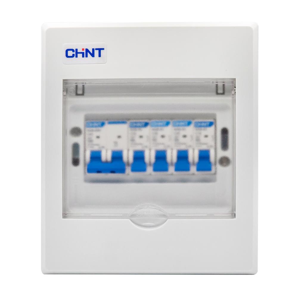 ชุดตู้คอนซูมเมอร์ยูนิต 4 ช่อง พร้อมเมนเบรกเกอร์ CHINT 50 แอมป์
