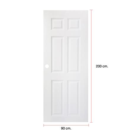 ประตูภายนอก UPVC MODERNWOOD MWR003 90x200 ซม. สีขาว_3
