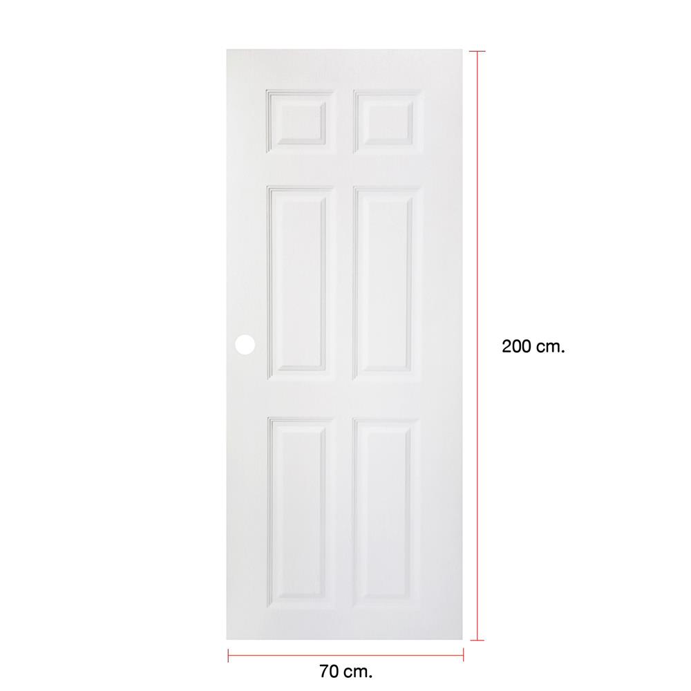 ประตูภายนอก UPVC MODERNWOOD MWR003 70x200 ซม. สีขาว