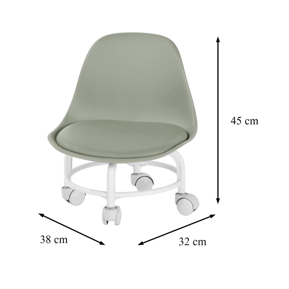 เก้าอี้มีล้อ FURDINI WINNEY สีเขียว