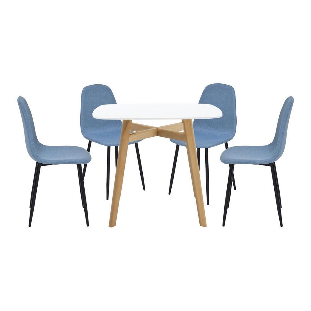 ชุดโต๊ะทานข้าว 4 ที่นั่ง SB FURNITURE JANORA&LALADA 59062993 สีขาว