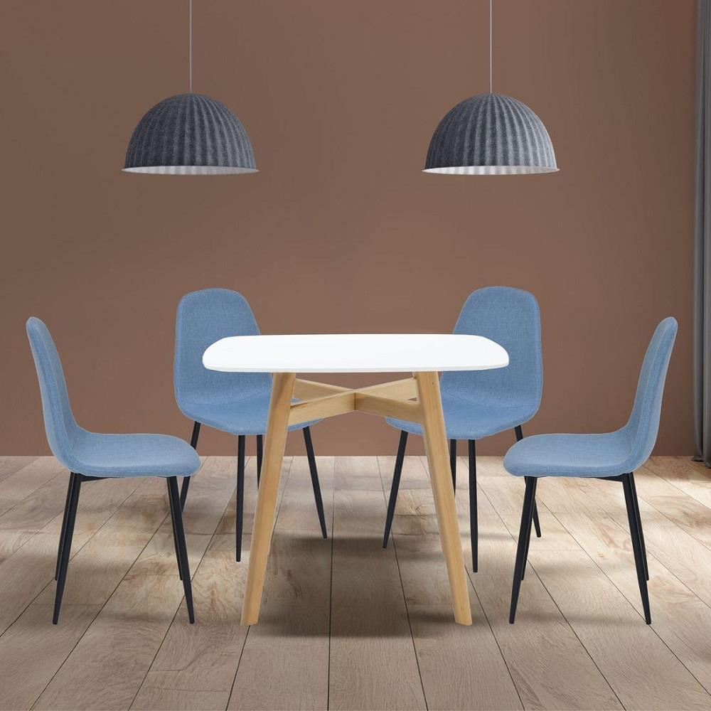 ชุดโต๊ะทานข้าว 4 ที่นั่ง SB FURNITURE JANORA&LALADA 59062993 สีขาว