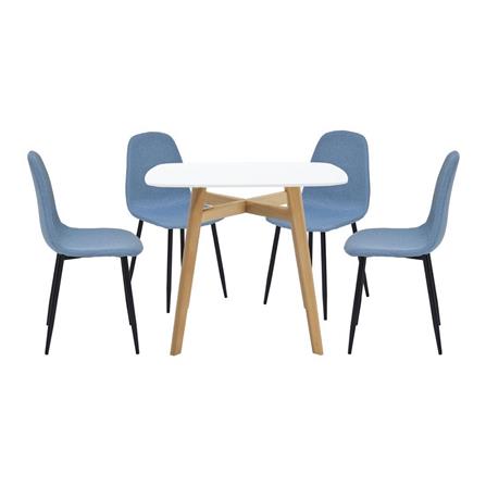 ชุดโต๊ะทานข้าว 4 ที่นั่ง SB FURNITURE JANORA&LALADA 59062993 สีขาว_0