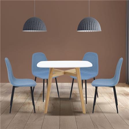 ชุดโต๊ะทานข้าว 4 ที่นั่ง SB FURNITURE JANORA&LALADA 59062993 สีขาว_3