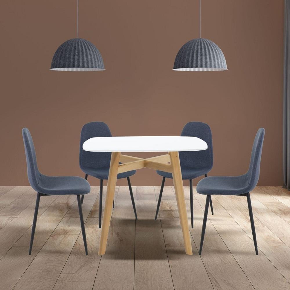 ชุดโต๊ะทานข้าว 4 ที่นั่ง SB FURNITURE JANORA&LALADA 59062996 สีขาว