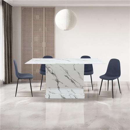 ชุดโต๊ะทานข้าว 4 ที่นั่ง SB FURNITURE BORIM120&LALADA 59062962 สีขาว_3