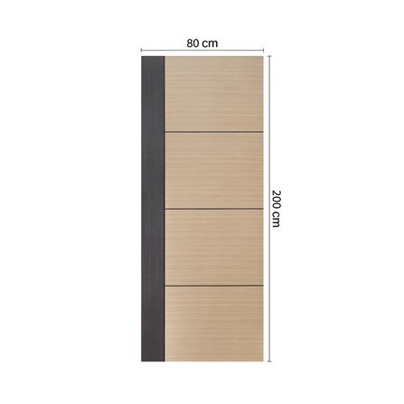 ประตูภายใน HDF ไม่เจาะลูกบิด ECO-DOOR B50 80x200 ซม. สีครีม_3