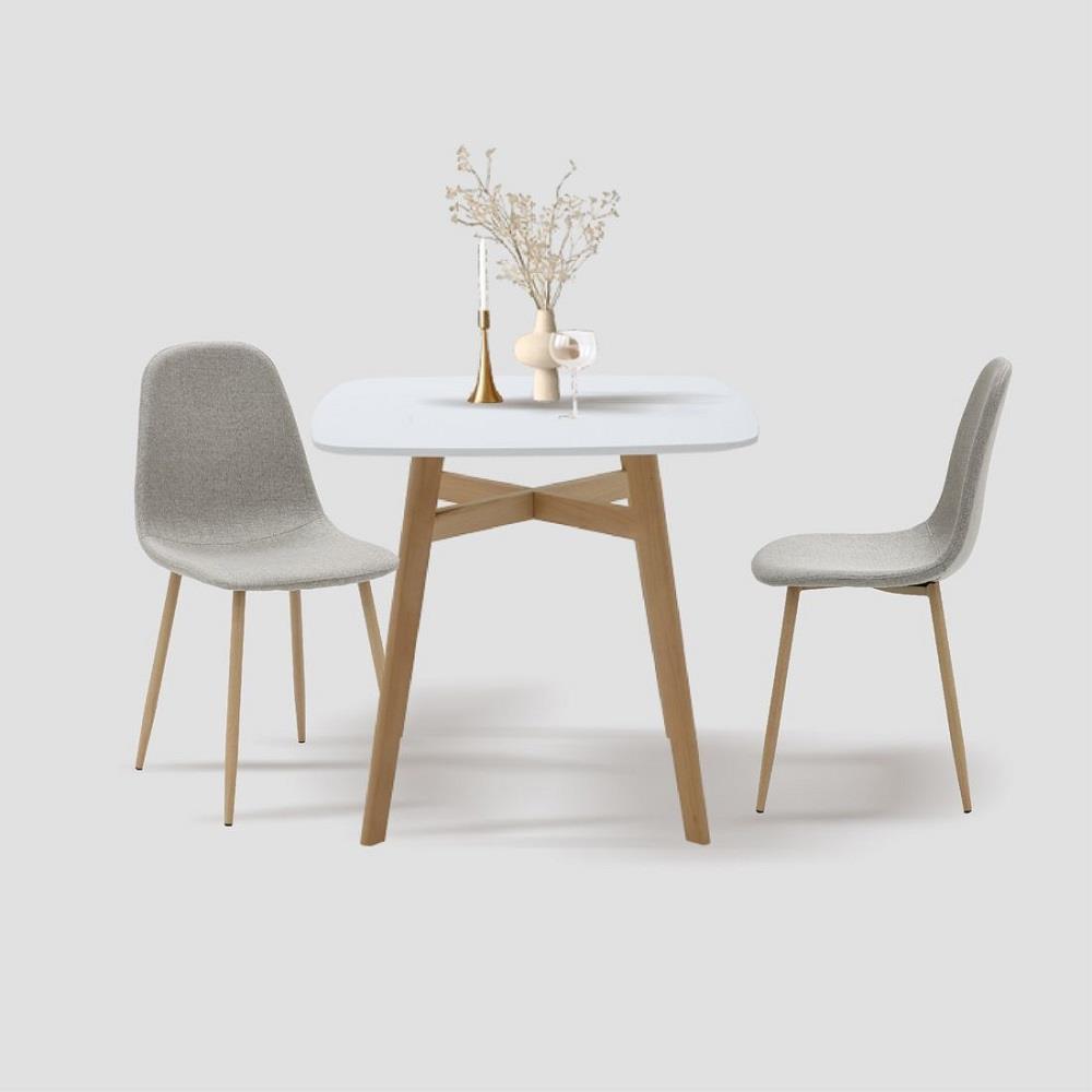 ชุดโต๊ะทานข้าว 2 ที่นั่ง SB FURNITURE JANORA-A80&LASTA 59062966 สีขาว