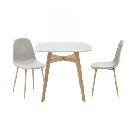 ชุดโต๊ะทานข้าว 2 ที่นั่ง SB FURNITURE JANORA-A80&LASTA 59062966 สีขาว_0
