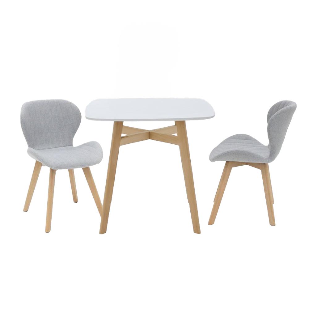 ชุดโต๊ะทานข้าว 2 ที่นั่ง SB FURNITURE JANORA-A80&YEARLING 59062971 สีขาว