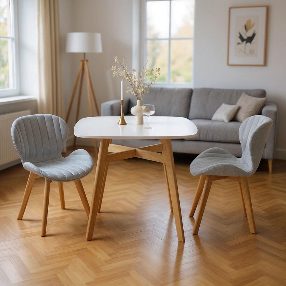 ชุดโต๊ะทานข้าว 2 ที่นั่ง SB FURNITURE JANORA-A80&YEARLING 59062971 สีขาว