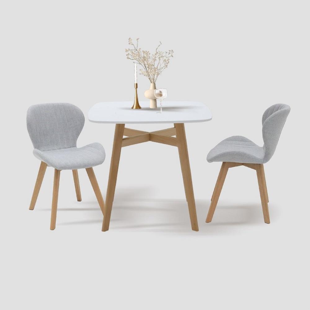 ชุดโต๊ะทานข้าว 2 ที่นั่ง SB FURNITURE JANORA-A80&YEARLING 59062971 สีขาว