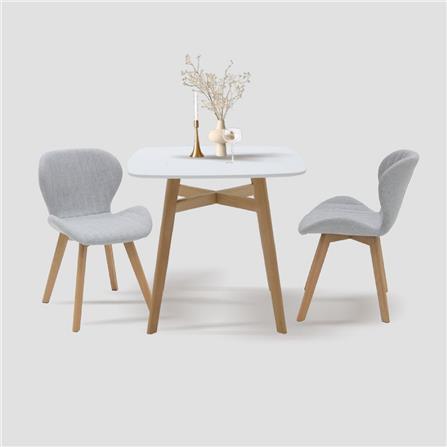 ชุดโต๊ะทานข้าว 2 ที่นั่ง SB FURNITURE JANORA-A80&YEARLING 59062971 สีขาว_5