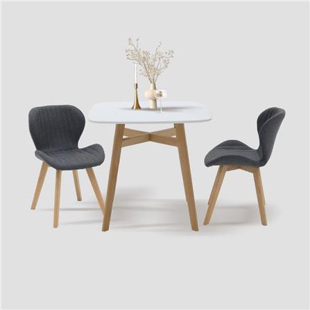 ชุดโต๊ะทานข้าว 2 ที่นั่ง SB FURNITURE JANORA-A80&YEARLING 59062972 สีขาว_5