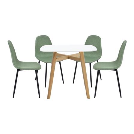 ชุดโต๊ะทานข้าว 4 ที่นั่ง SB FURNITURE JANORA&LALADA 59062994 สีขาว_0