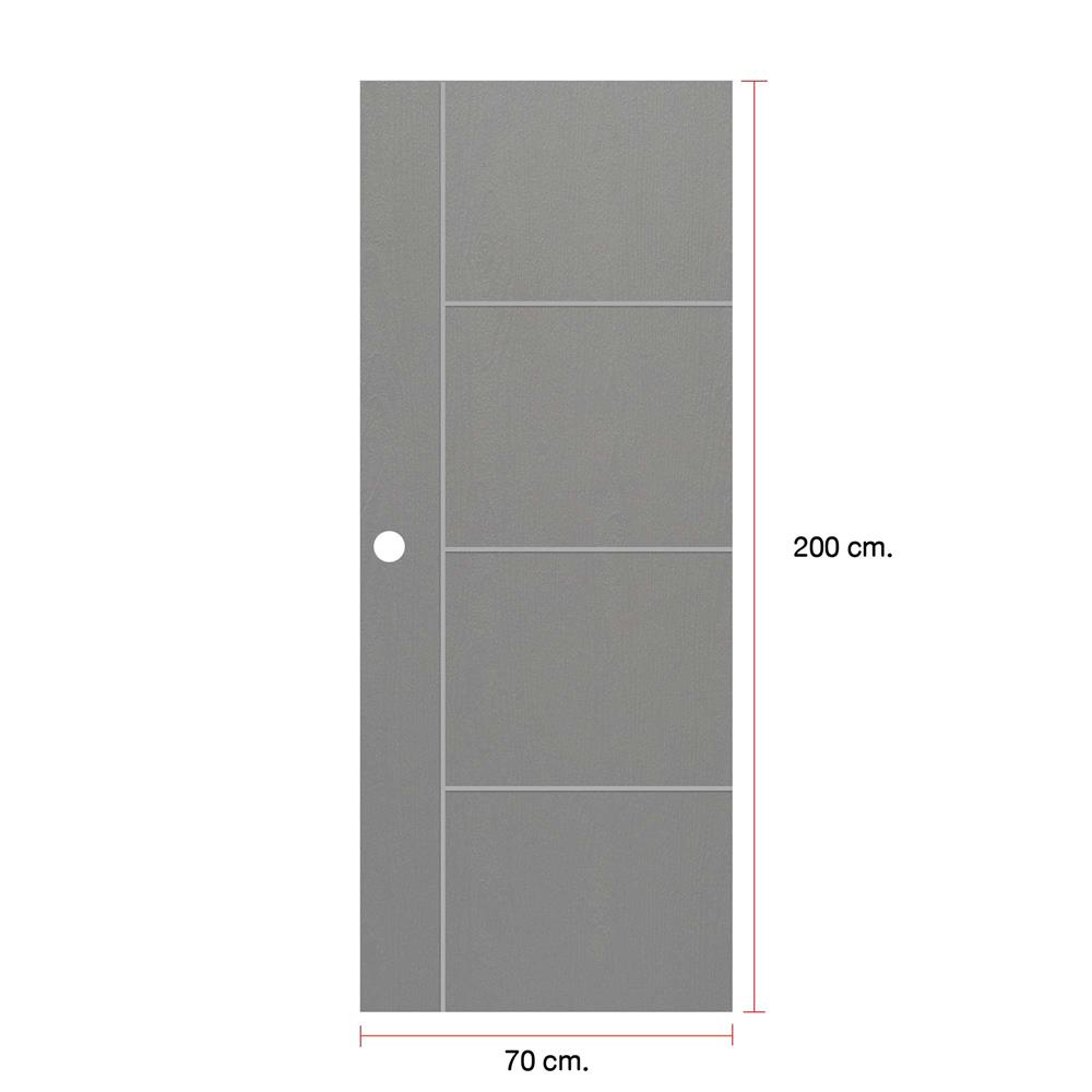 ประตูภายนอก UPVC MODERNWOOD MWNR004 70x200 ซม. สีเทา