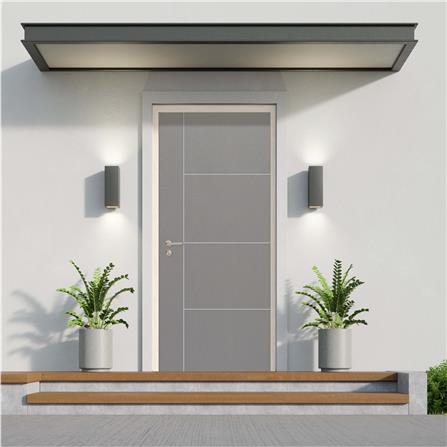 ประตูภายนอก UPVC MODERNWOOD MWNR004 70x200 ซม. สีเทา_3