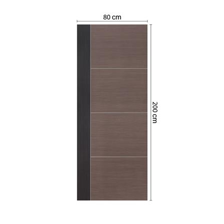 ประตูภายใน HDF ไม่เจาะลูกบิด ECO-DOOR S57 80x200 ซม. สีโอ๊ค_3