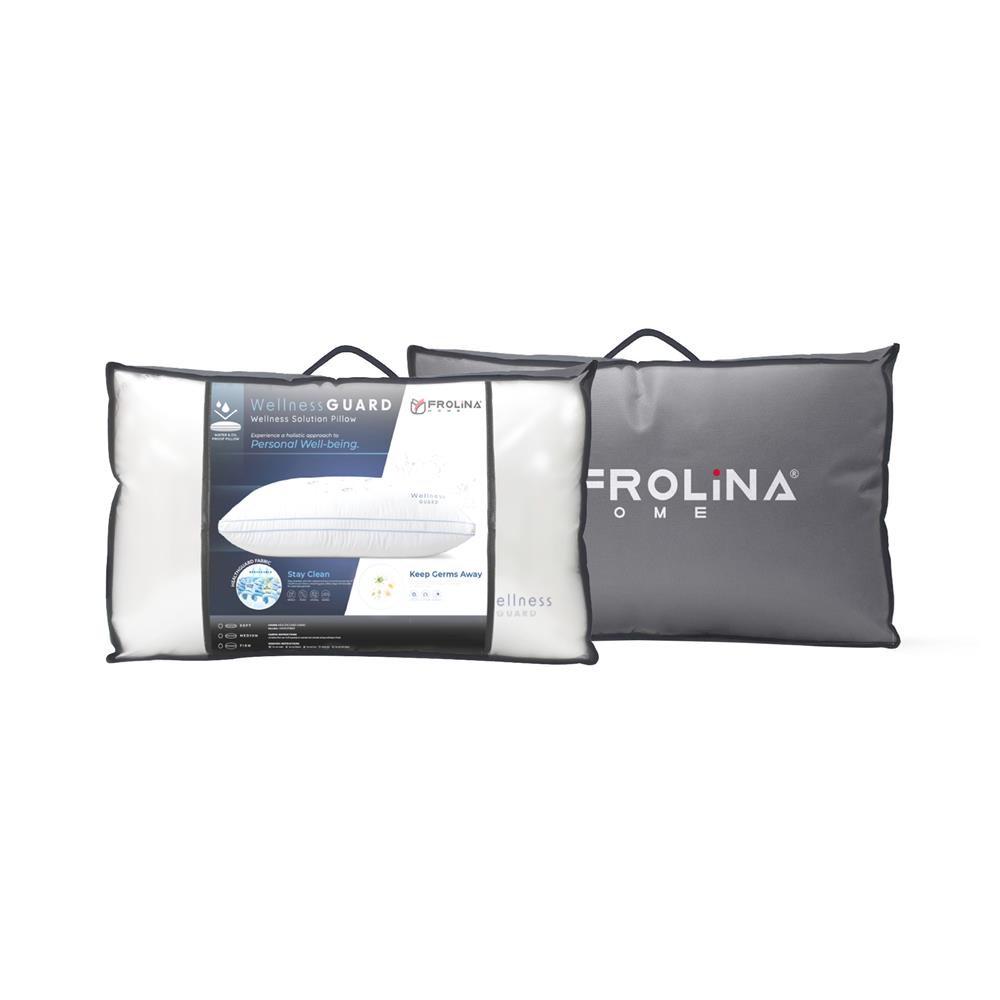 หมอนหนุน ไมโครไฟเบอร์ FROLINA WELLNESS GUARD M BAG 19x29 นิ้ว สีขาว