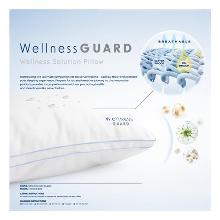 หมอนหนุน ไมโครไฟเบอร์ FROLINA WELLNESS GUARD S BAG 19x29 นิ้ว สีขาว_6
