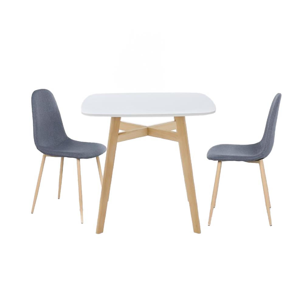 ชุดโต๊ะทานข้าว 2 ที่นั่ง SB FURNITURE JANORA-A80&LASTA 59062970 สีขาว