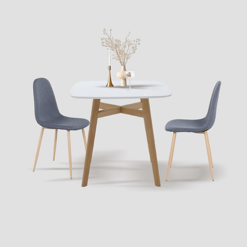 ชุดโต๊ะทานข้าว 2 ที่นั่ง SB FURNITURE JANORA-A80&LASTA 59062970 สีขาว