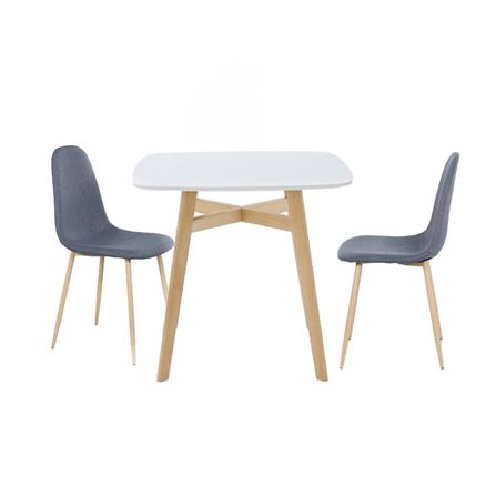 ชุดโต๊ะทานข้าว 2 ที่นั่ง SB FURNITURE JANORA-A80&LASTA 59062970 สีขาว_0