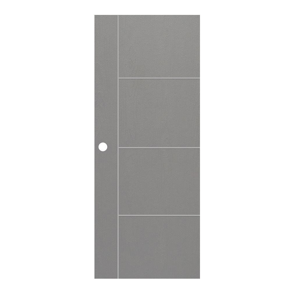 ประตูภายนอก UPVC MODERNWOOD MWNR004 90x200 ซม. สีเทา